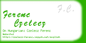 ferenc czelecz business card